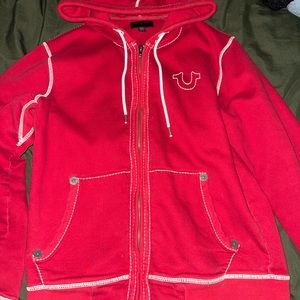 True Religion Zip Up Red